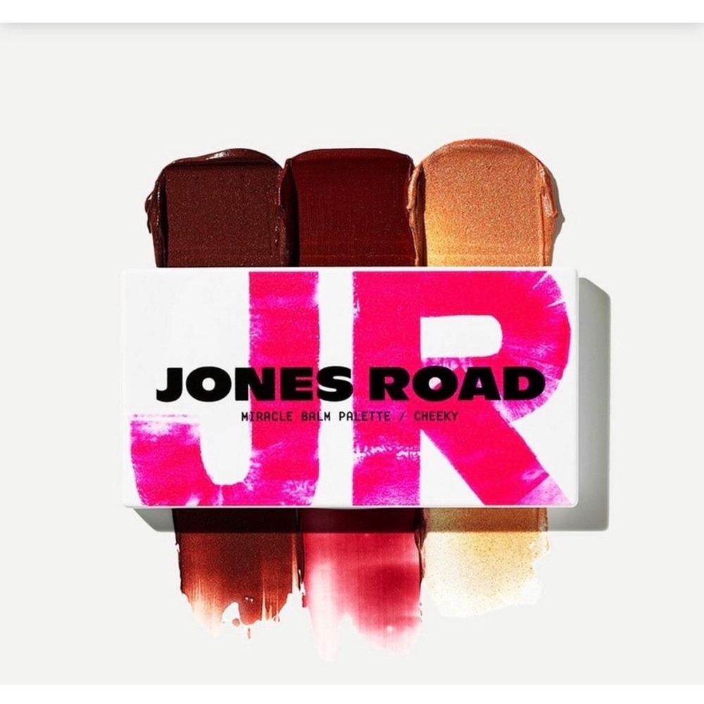Jones Road Miracle Balm Palette Cheeky 0.07 oz 3-Pan Blush Lip Tint New in Box